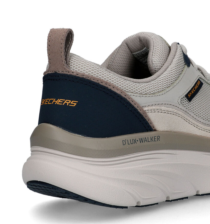 Skechers D'Lux Walker Relaxed Fit Baskets en Écru pour hommes (319532)