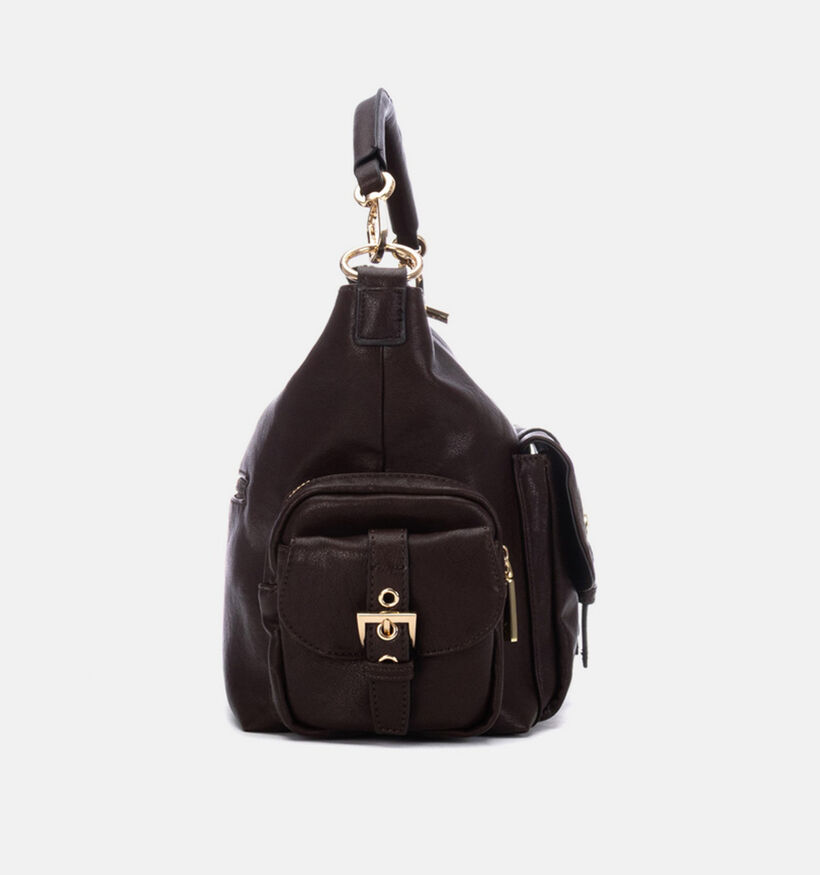 Xti Donkerbruine Schoudertas met Riem voor dames (380318)