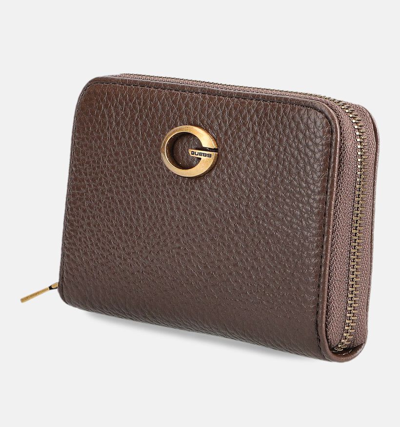 Guess Espresso Bruine Ritsportemonnee voor dames (381228)