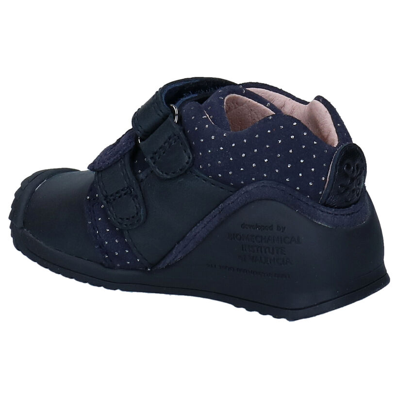 Biomecanics Blauwe Babyschoenen in leer (282809)