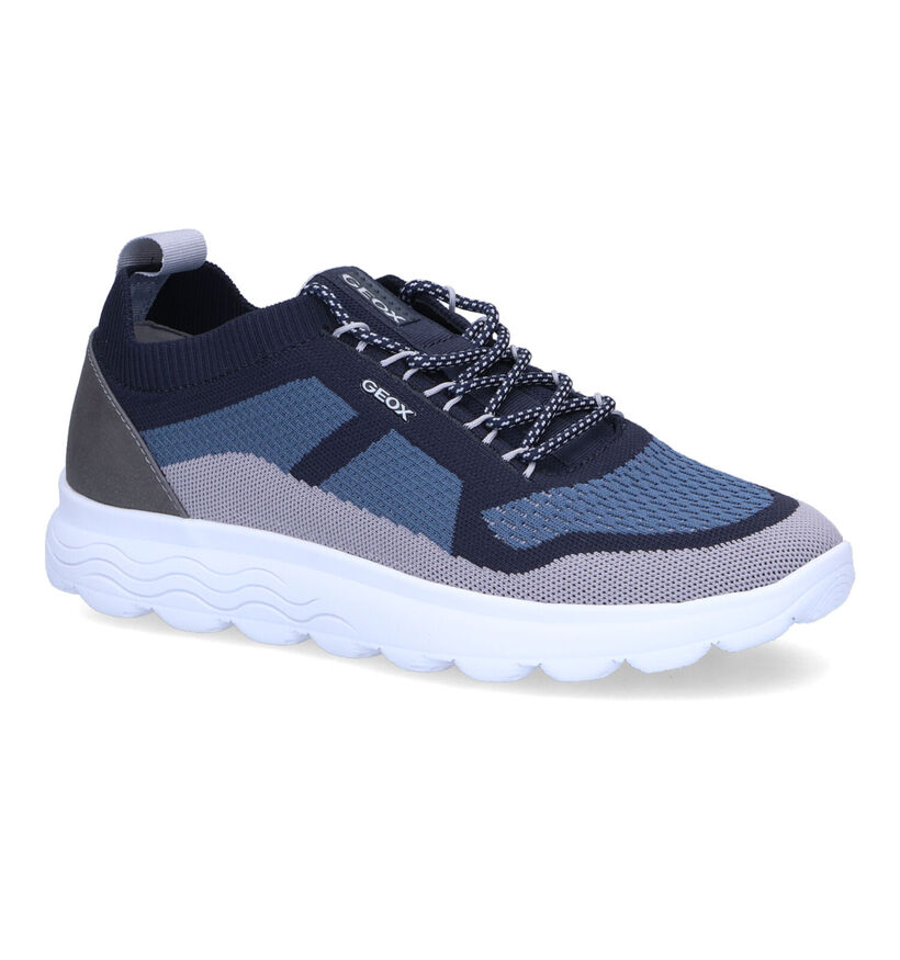 Geox Spherica Blauwe Sneakers in stof (303583)