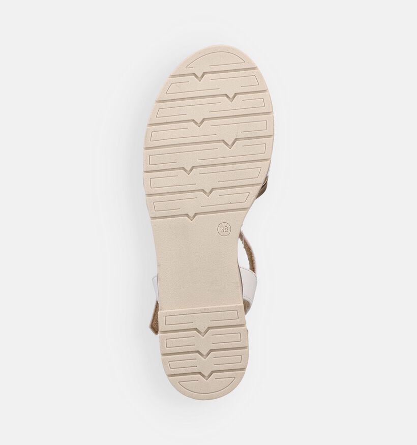 Marco Tozzi Witte Sandelen met Goud voor dames (371879)