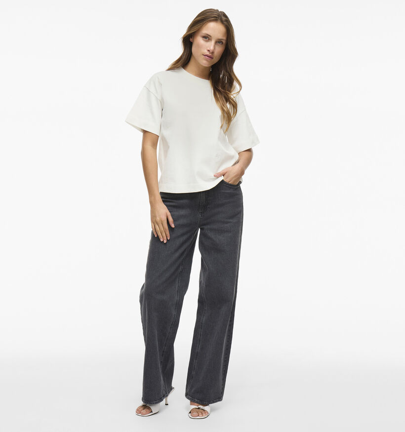 Vila Monie Flower Wit T-shirt voor dames (357358)