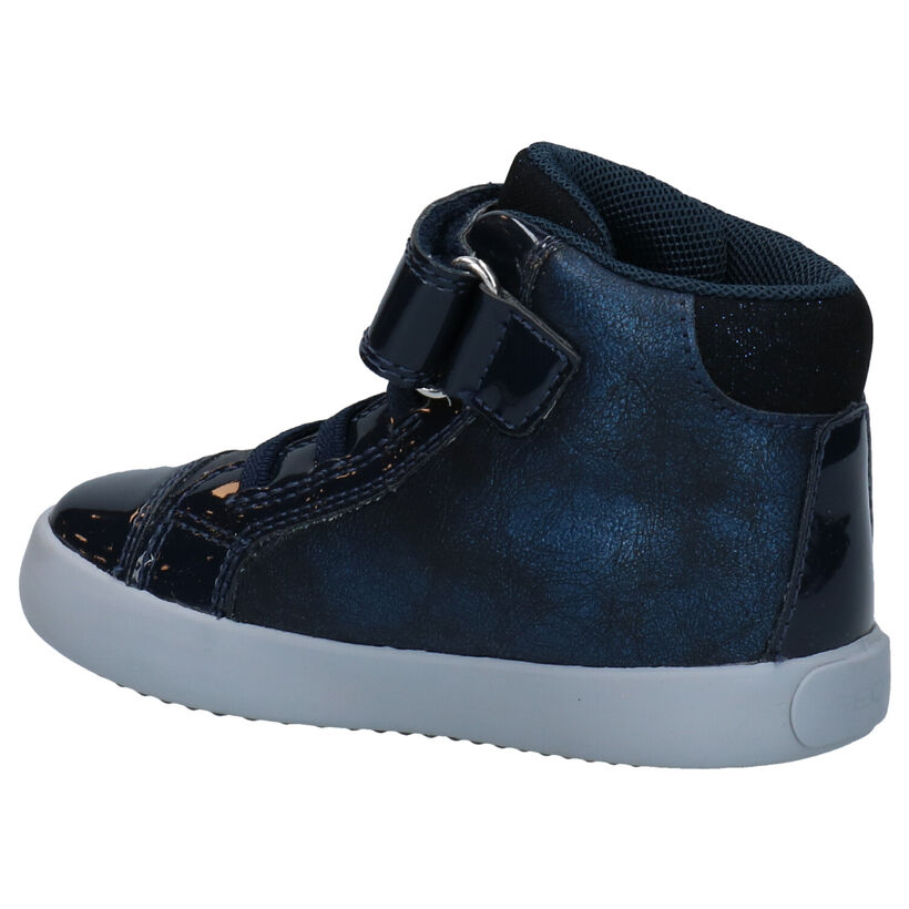 Geox Blauwe Velcroschoenen in kunstleer (277239)