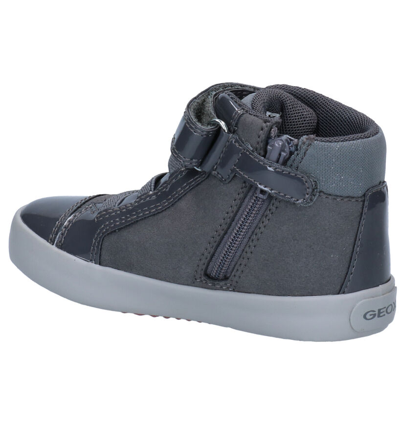 Geox Gisli Grijze Hoge Sneakers in kunstleer (294099)
