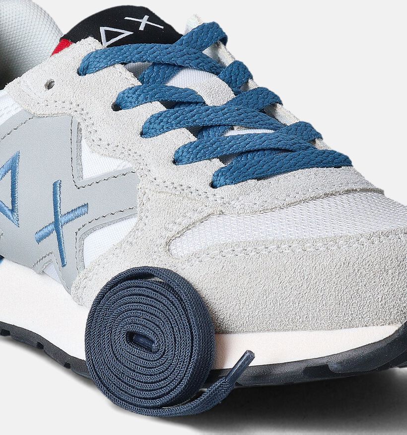 Sun68 Jaki Witte Sneakers voor jongens (362450) - geschikt voor steunzolen