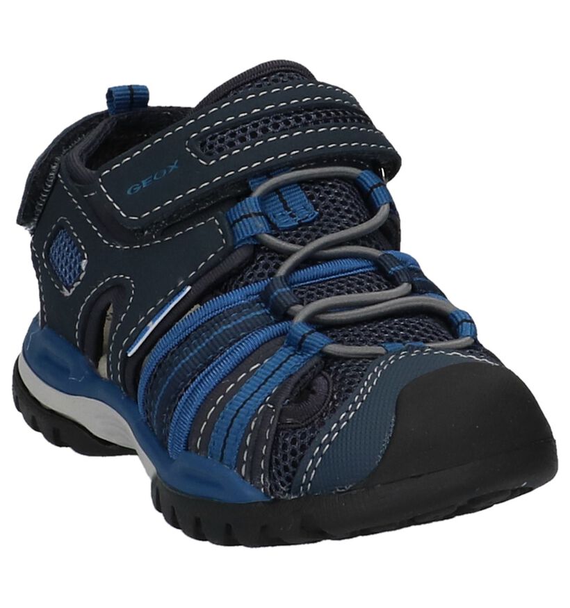 Geox Donker Blauwe Sportieve Sandalen in kunstleer (213167)