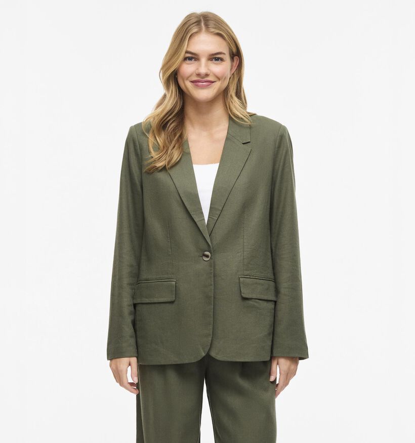 Vila Jolanda Linen Blend Groene Blazer voor dames (368039)