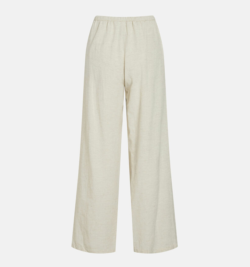 Vila Prisilla Pantalon classiques en Beige pour femmes (368062)