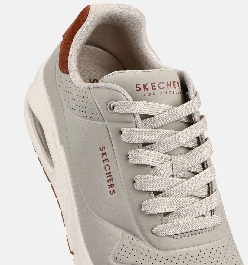 Skechers Uno Baskets basses en Blanc pour hommes (367477) - pour semelles orthop&eacute;diques