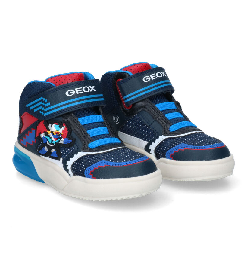 Geox Grayjay Baskets en Rouge en synthétique (312562)