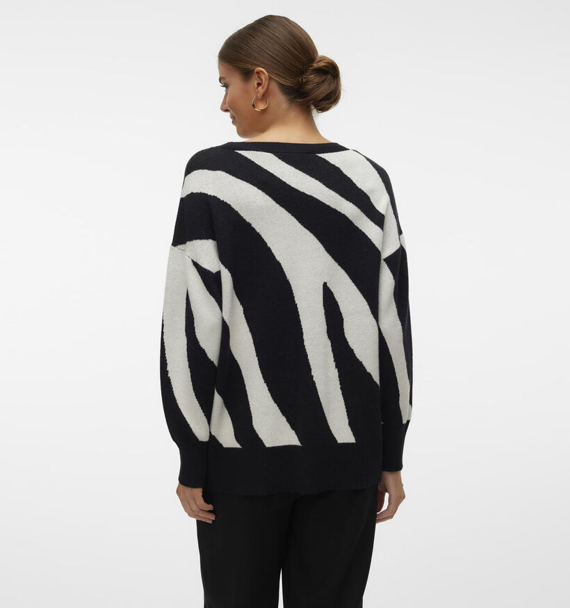 Vero Moda Nancy Zwarte Lange Trui voor dames (344107)