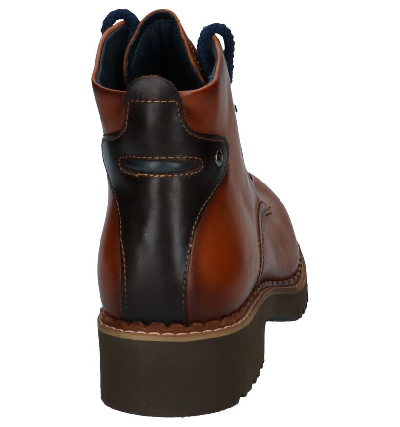 Cognac Boots Pikolinos Vicar in leer (233005)