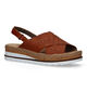 Rieker Cognac Sandalen met sleehak voor dames (323574)