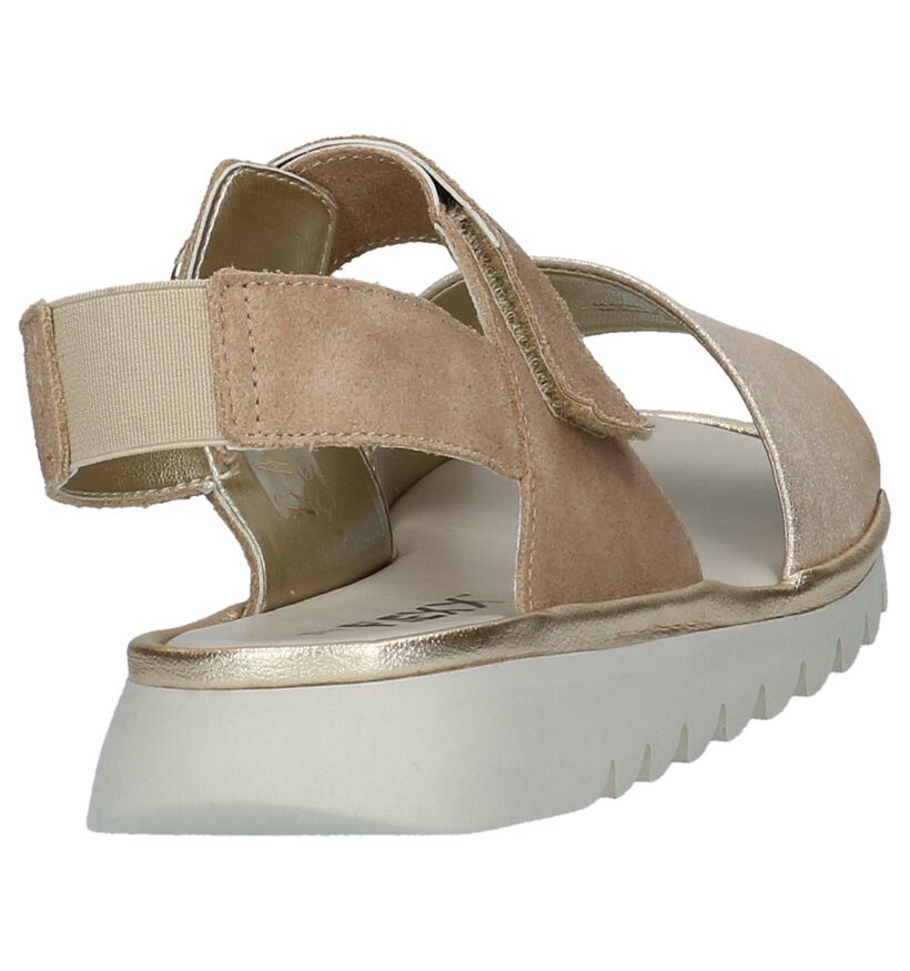 The Flexx Gouden Sandalen in leer (209378)