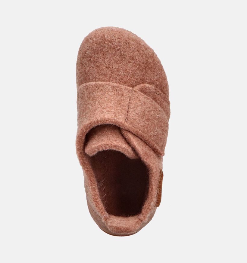 Bisgaard Casual Wool Pantoufles en Rose pour filles (364807)