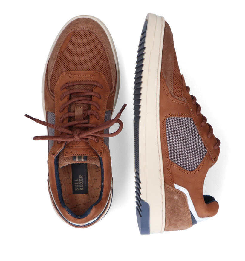 Bullboxer Chaussures à lacets en Cognac pour hommes (305746) - pour semelles orthopédiques