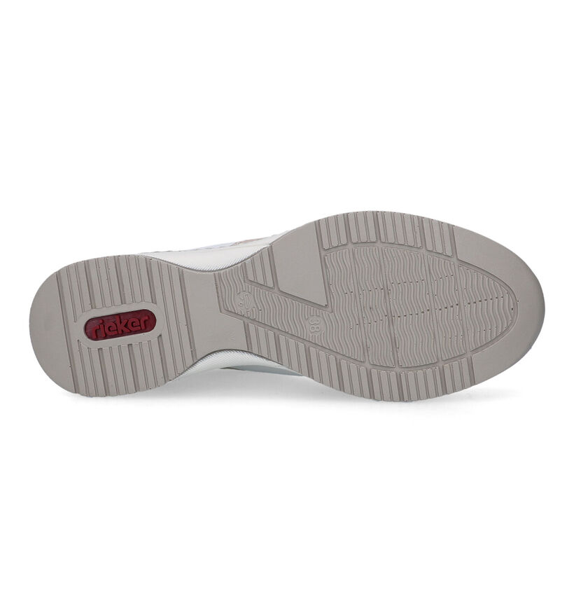 Rieker Beige Veterschoenen voor dames (320226) - geschikt voor steunzolen