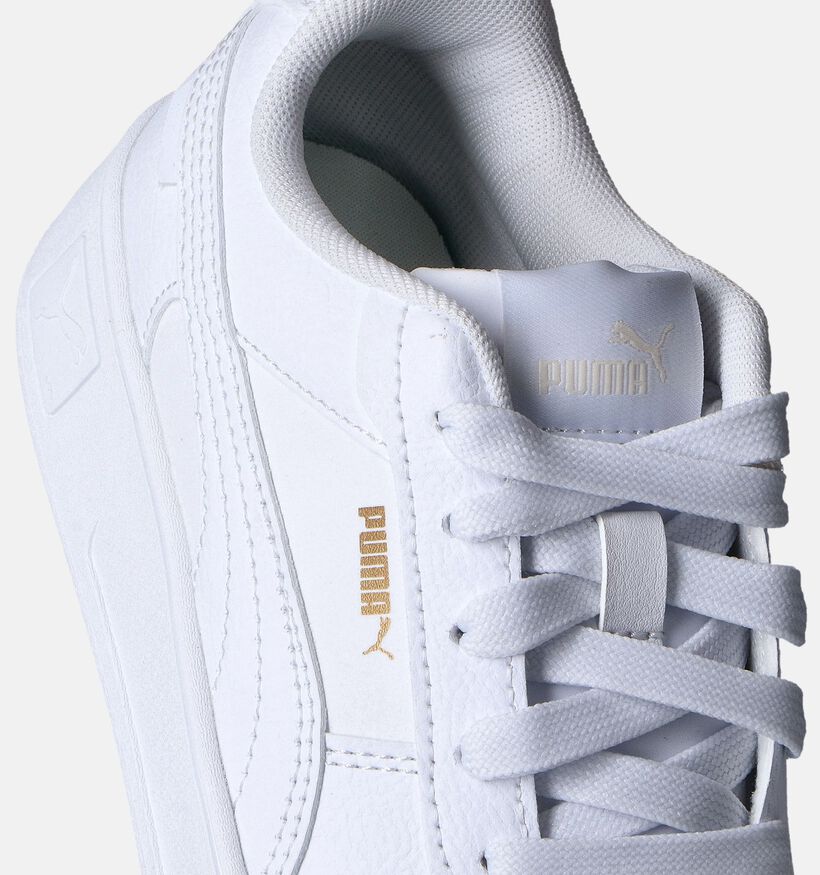 Puma Carina Street Baskets en Blanc pour filles (350393) - pour semelles orthopédiques