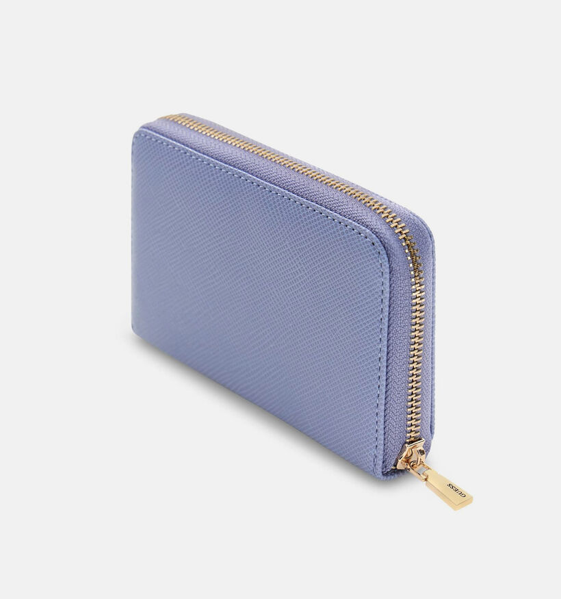 Guess Porte-monnaie zipp&eacute; en Bleu pour femmes (367036)