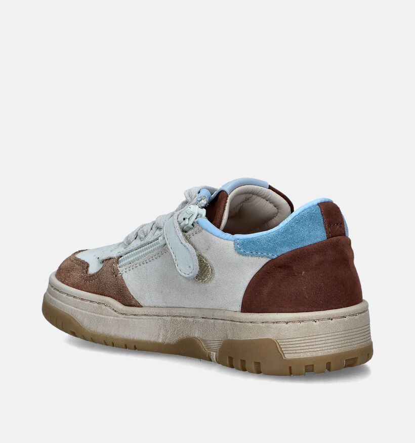 STONES and BONES Menor Beige Veterschoenen voor jongens (352672) - geschikt voor steunzolen