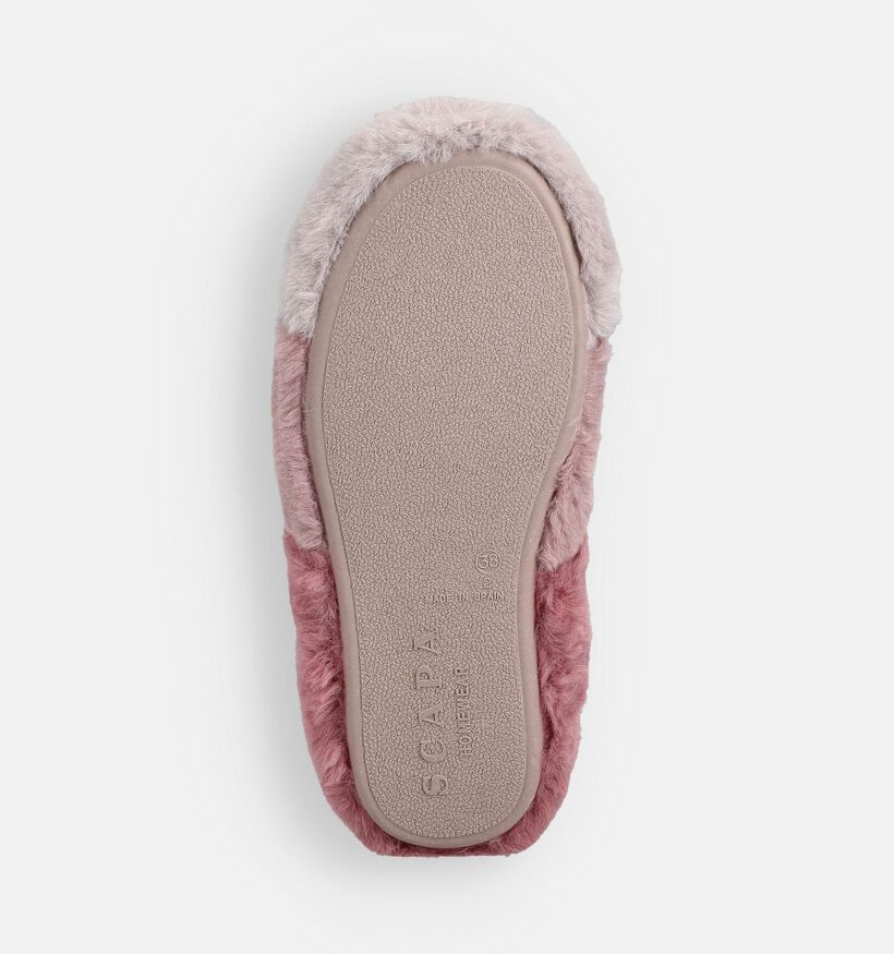 Scapa Pantoufles en Rose pour femmes (364012) - pour semelles orthopédiques
