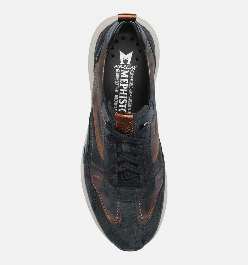 Mephisto Caryta Blauwe Sneakers voor dames (379089) - geschikt voor steunzolen