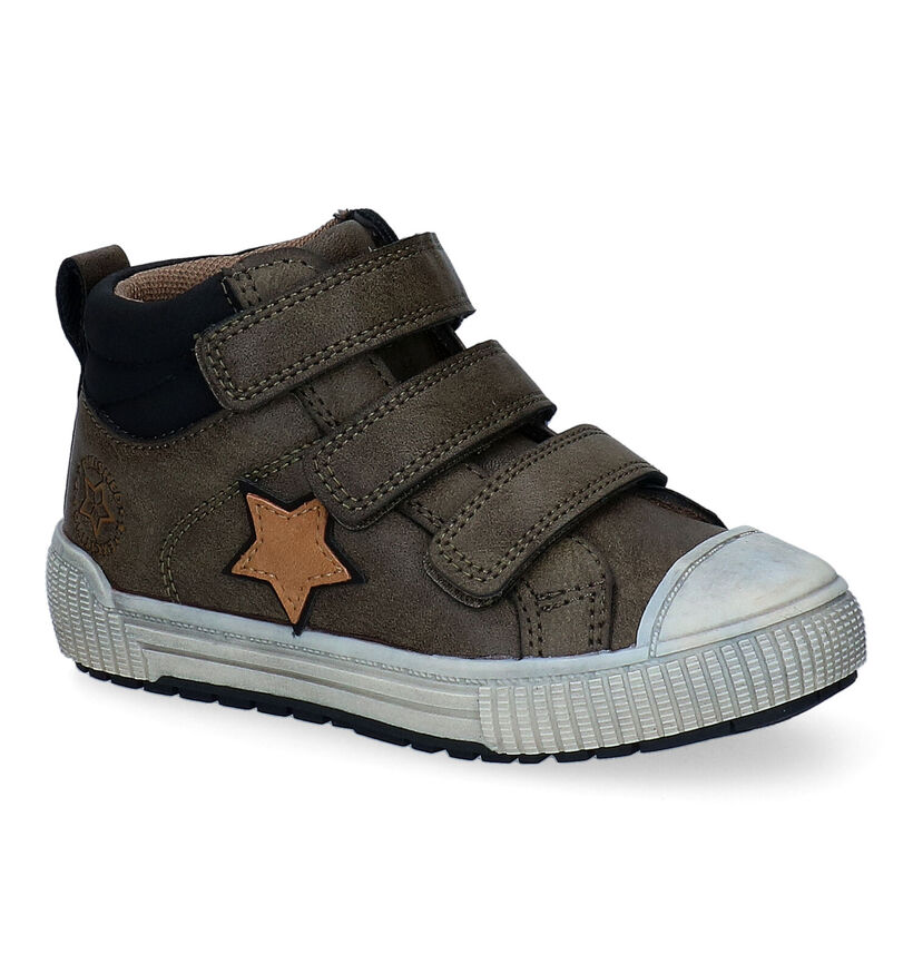 Milo & Mila Chaussures hautes en Vert kaki en simili cuir (297263)