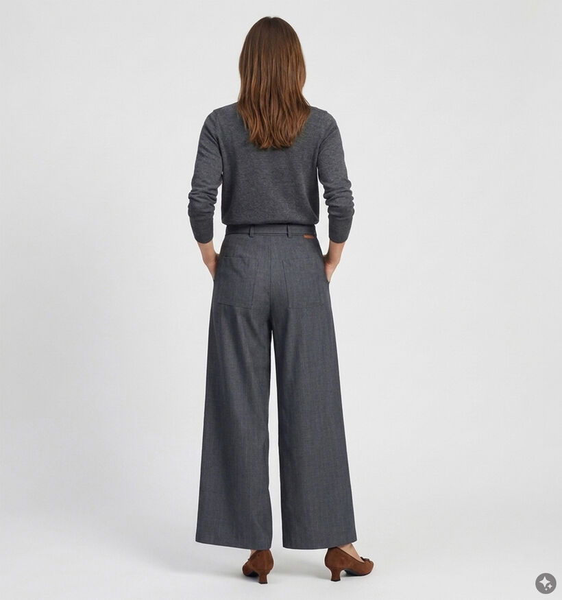 Ador&eacute; Myriam Pantalon classique en Gris pour femmes (384096)
