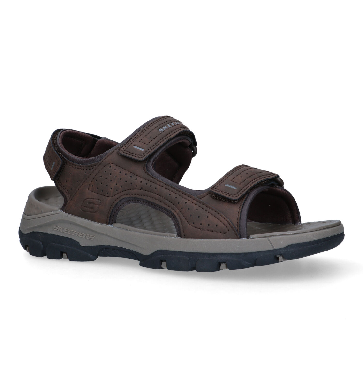 Skechers Tresmen Garo Sandales en Brun Hommes Sandales en