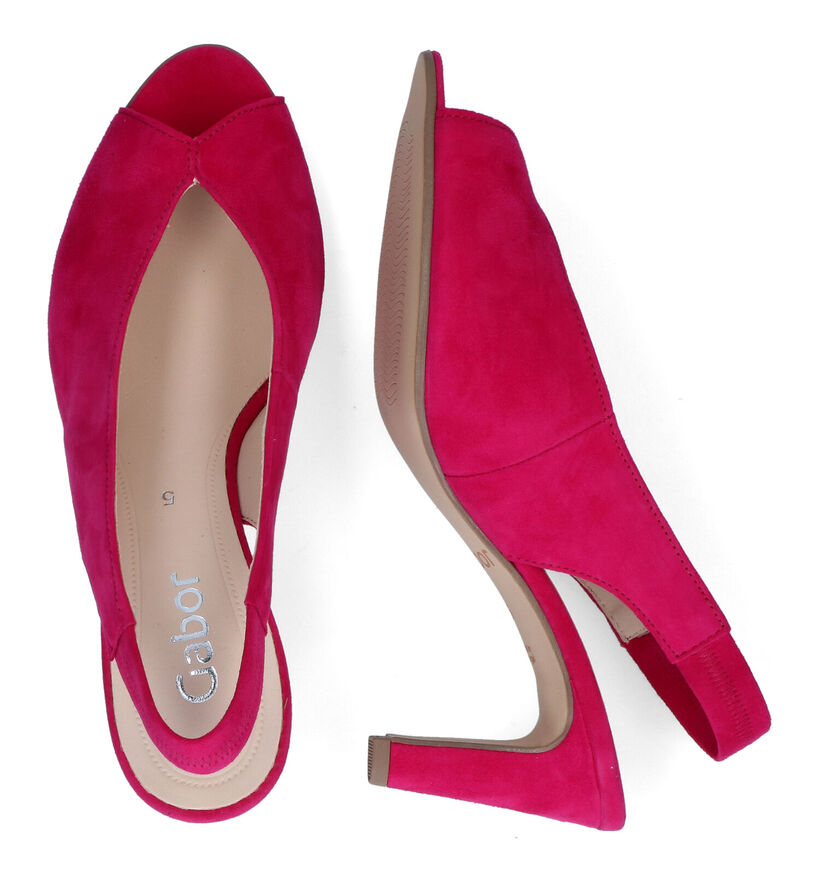 Gabor Sandales à talons en Rose fuchsia pour femmes (308418)