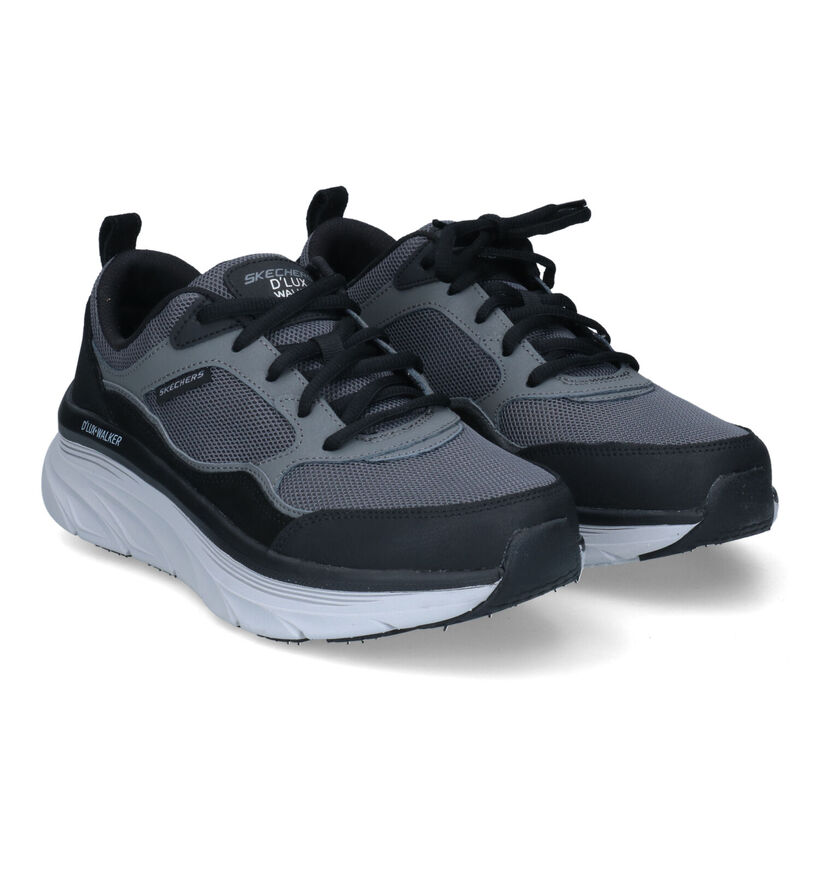 Skechers D'Lux Walker Relaxed Fit Baskets en Gris en synthétique (319158)