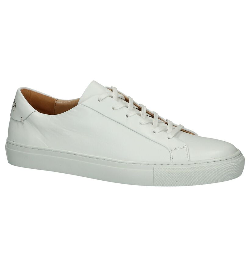 Witte Lage Sneaker Scapa in leer (246080)