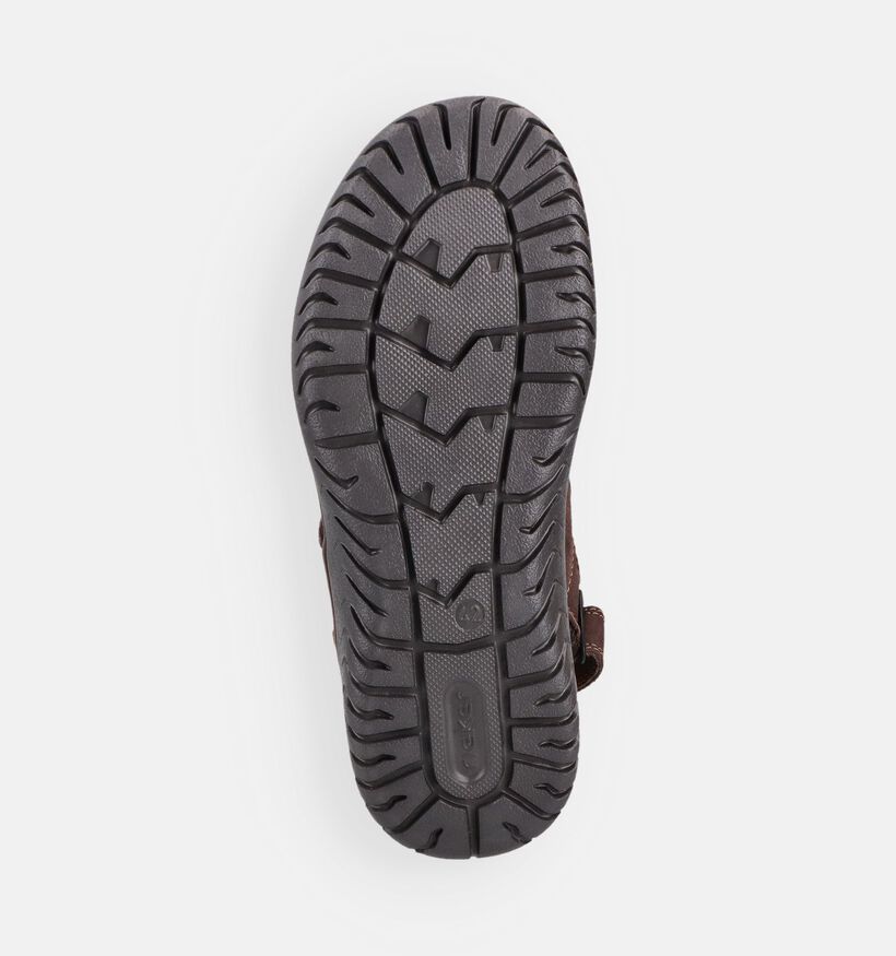 Rieker Donkerbruine Sandalen voor heren (370511)
