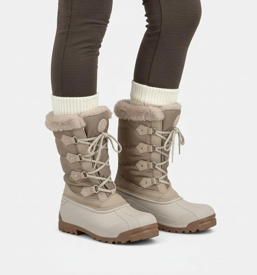 Antartica 907 Beige Laarzen voor dames (365654) - geschikt voor steunzolen