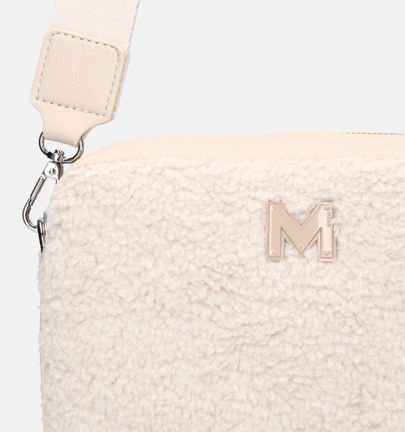 Mexx Sac porté croisé teddy en Écru pour femmes (339316)