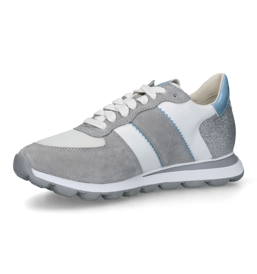Geox Spherica Vseries Grijze Sneakers in daim (326648)