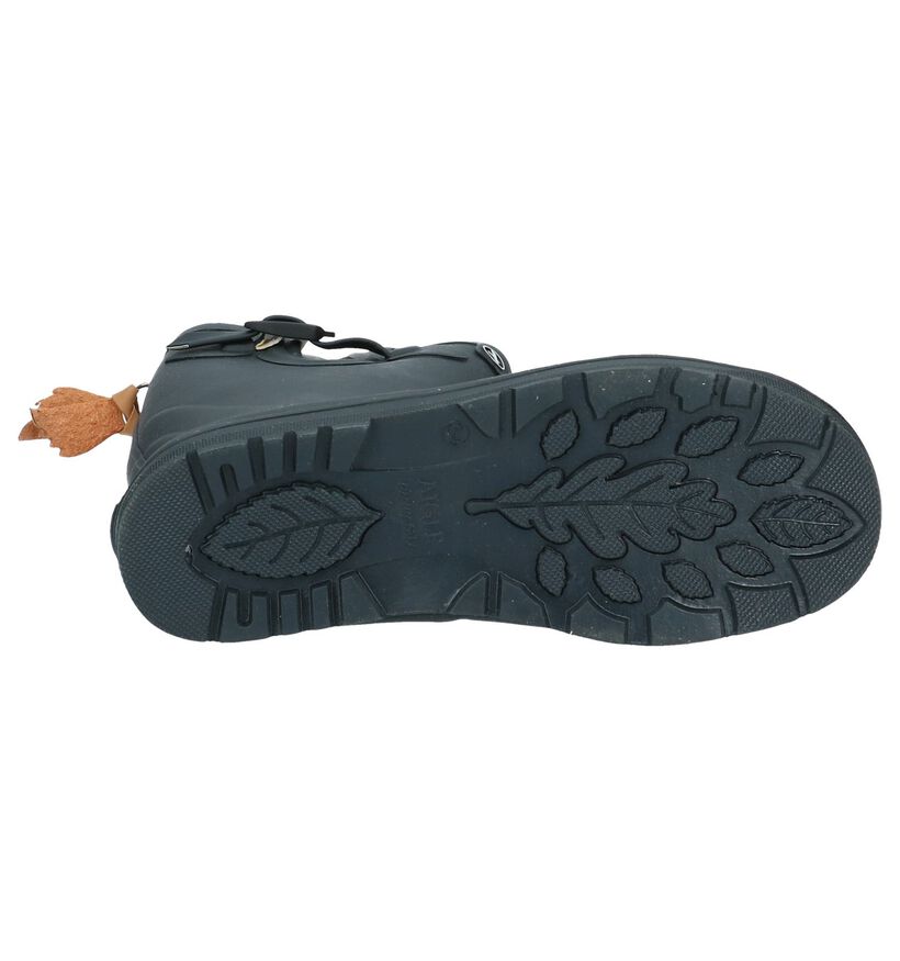 Aigle Woody Pop Bottes de pluie en Vert kaki pour filles, garçons (124211)