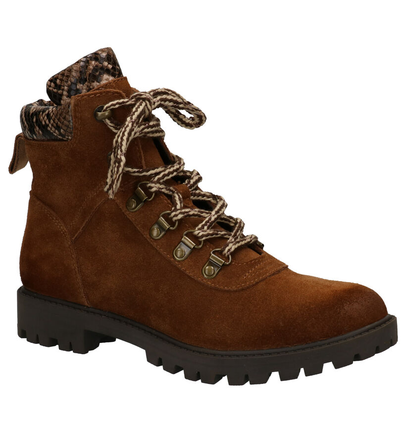 Youh! Cognac Boots in daim (259342)