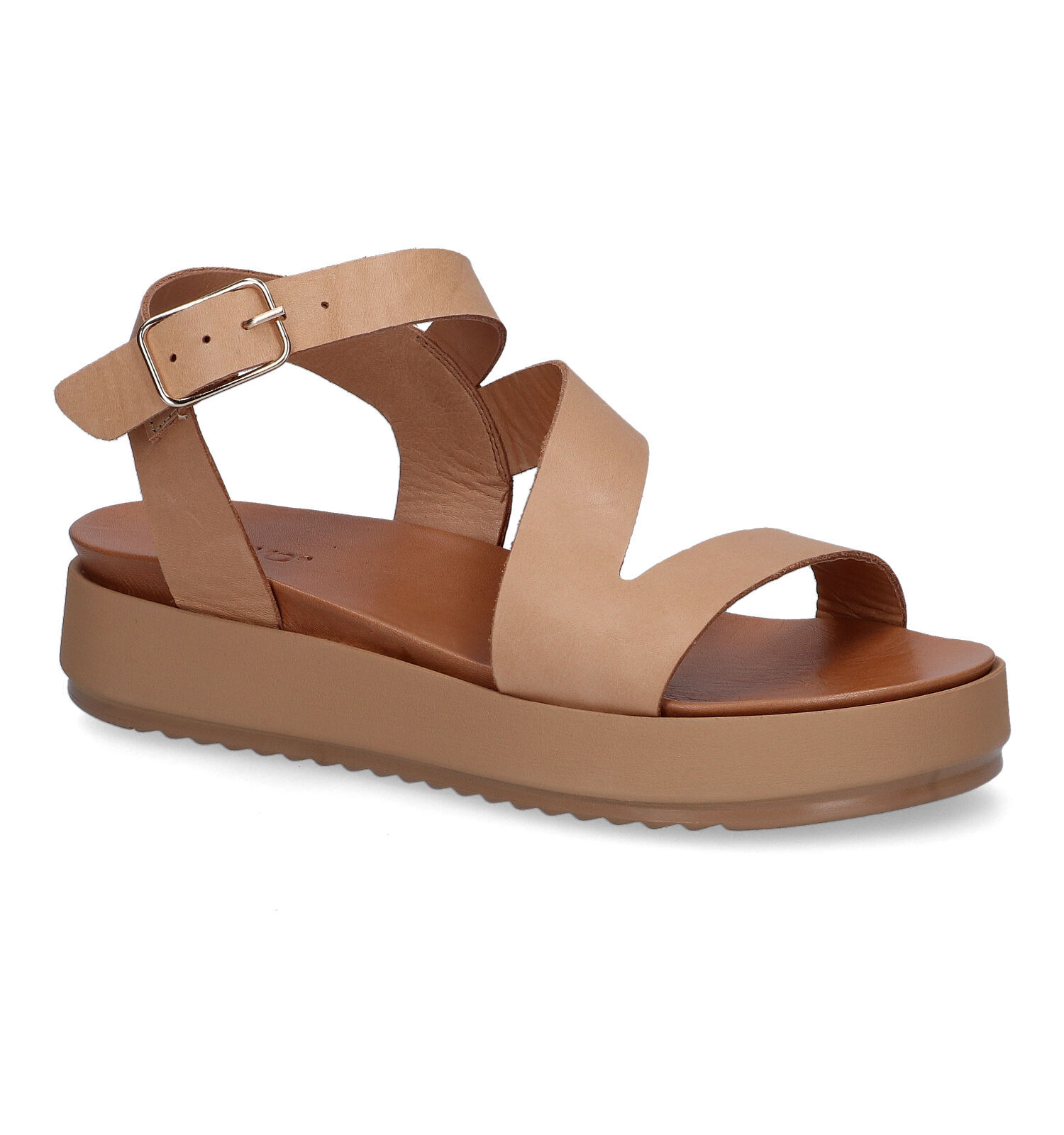 Inuovo Sandales compensees en Brun clair Femmes Sandales en ligne sur TORFS.BE