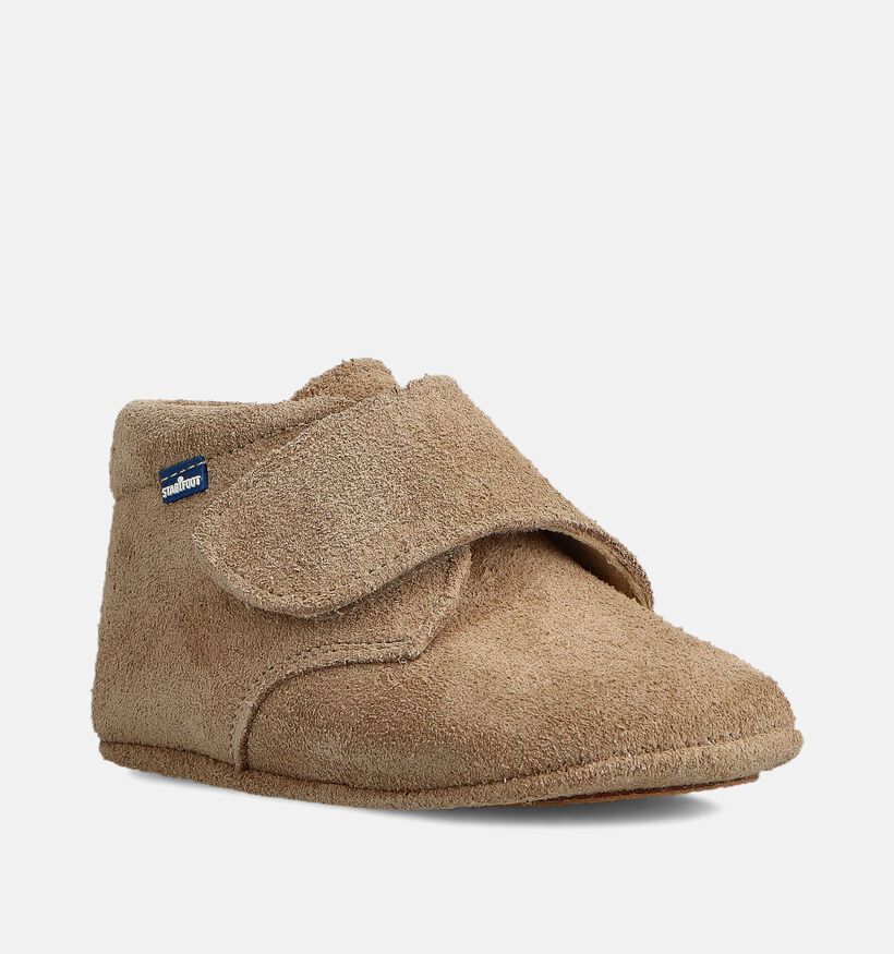 Stabifoot Lichtbruine Babypantoffels voor jongens, meisjes (371890)