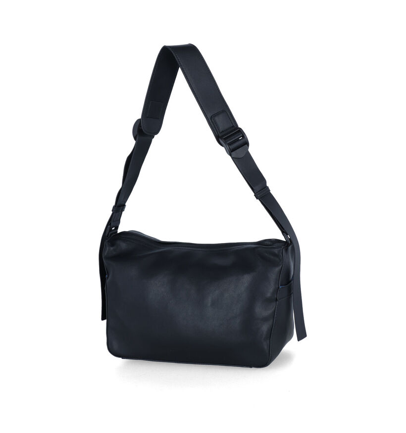 Hvisk Track Structure Zwarte Crossbody Tas in kunstleer (316687)