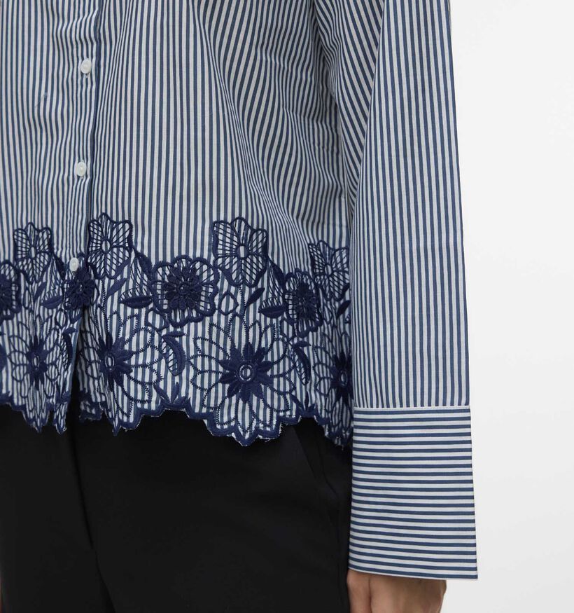 Vero Moda Mary Dark Denim Chemise en Bleu pour femmes (367224)