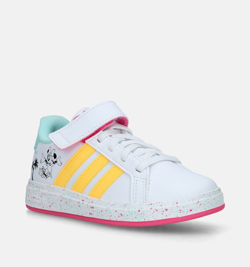 adidas Grand Court Minnie EL K Witte Sneakers voor meisjes (341676)
