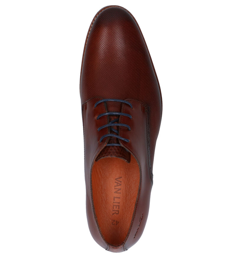 Van Lier Chaussures classiques en Bleu en cuir (283345)
