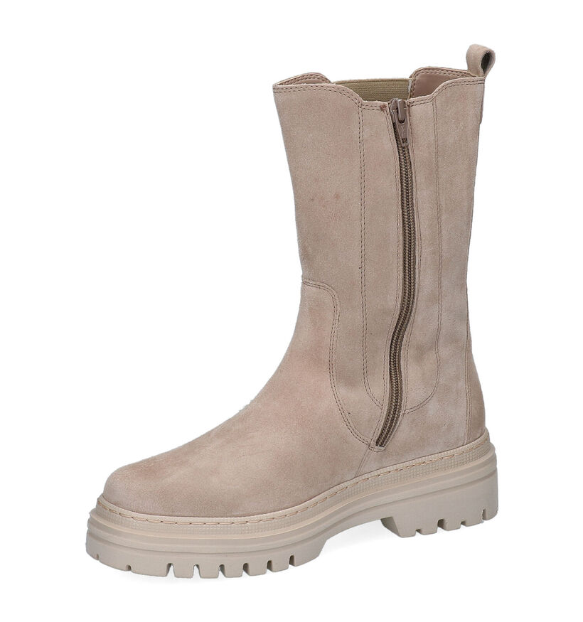 Gabor Best Fitting Bottines Chelsea en Beige pour femmes (297370) - pour semelles orthopédiques
