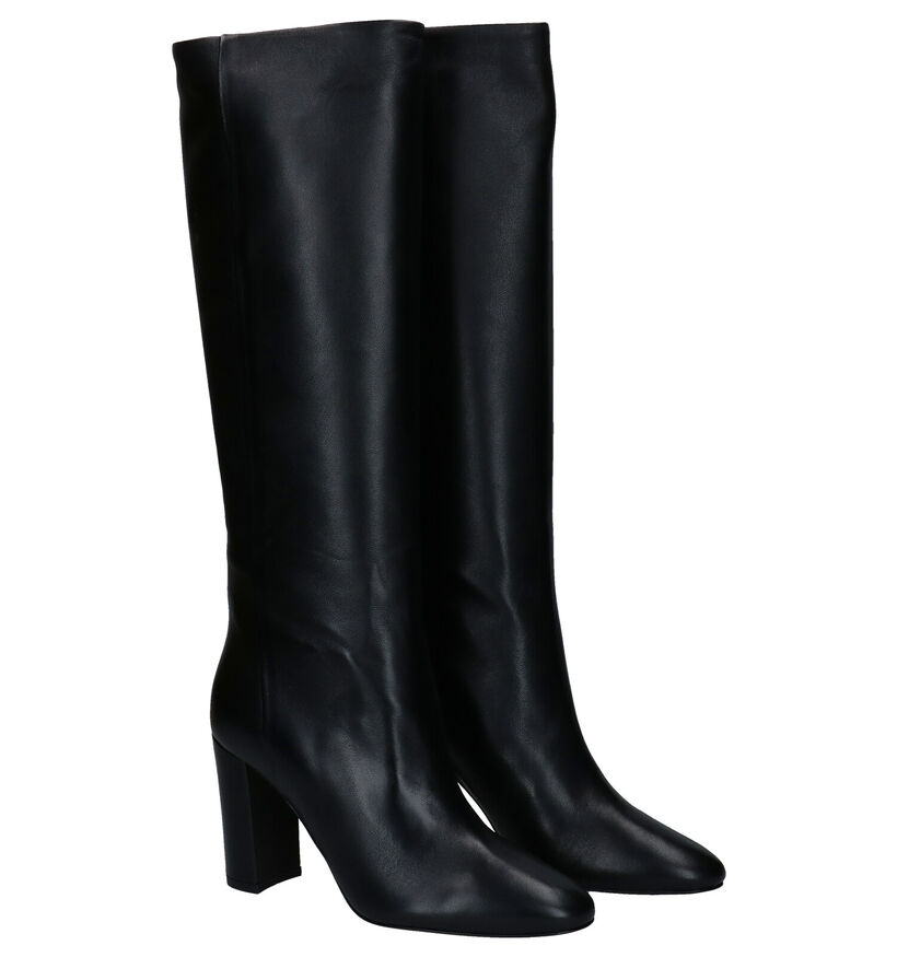 Via Limone Bottes hautes en Noir en cuir (281552)