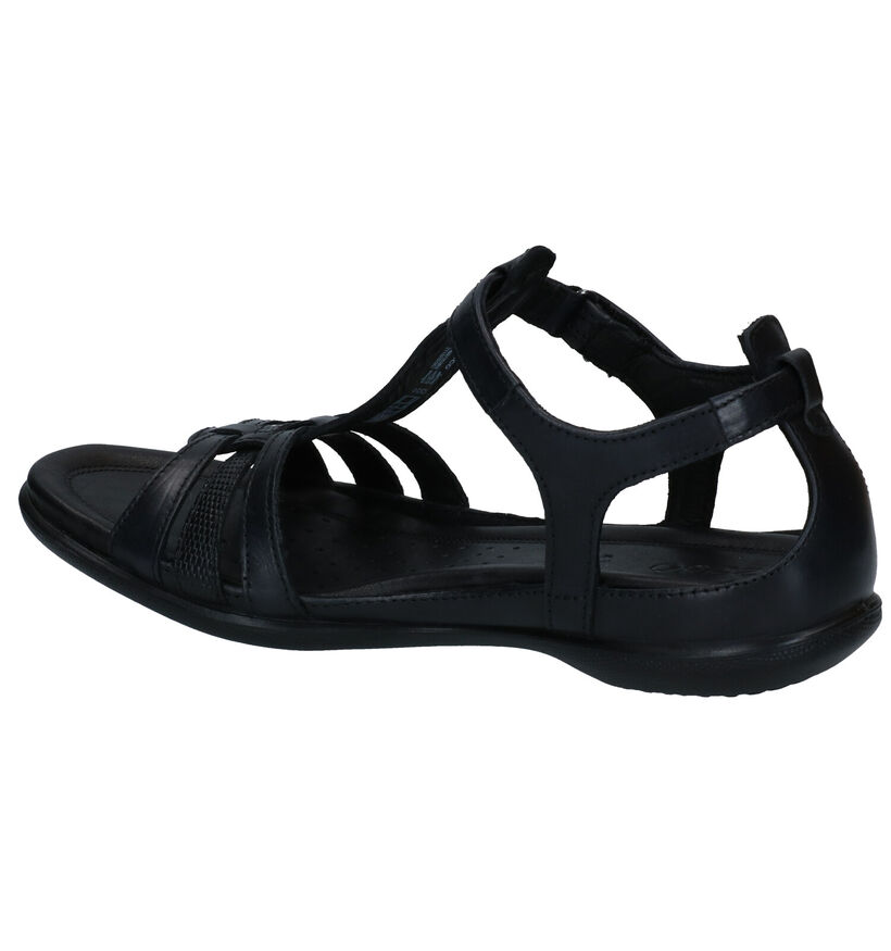 ECCO Flash Zwarte Sandalen in leer (287286)