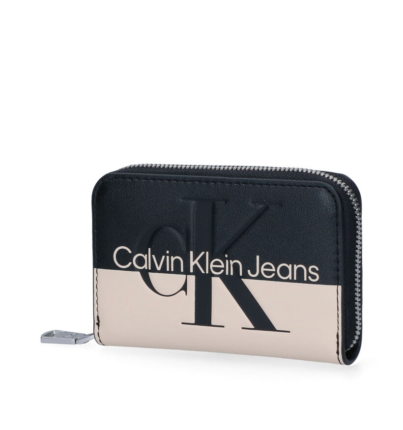 Calvin Klein Accessories Porte-monnaie zippé en Noir en simili cuir (311152)