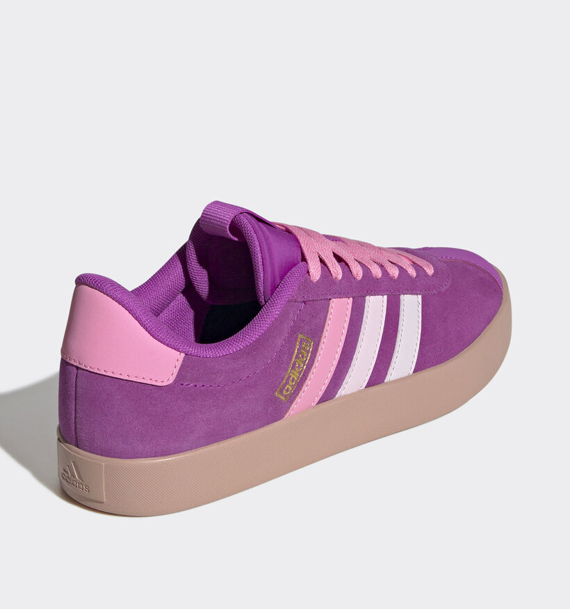 adidas VL Court 3.0 Paarse Sneakers voor dames (357140) - geschikt voor steunzolen